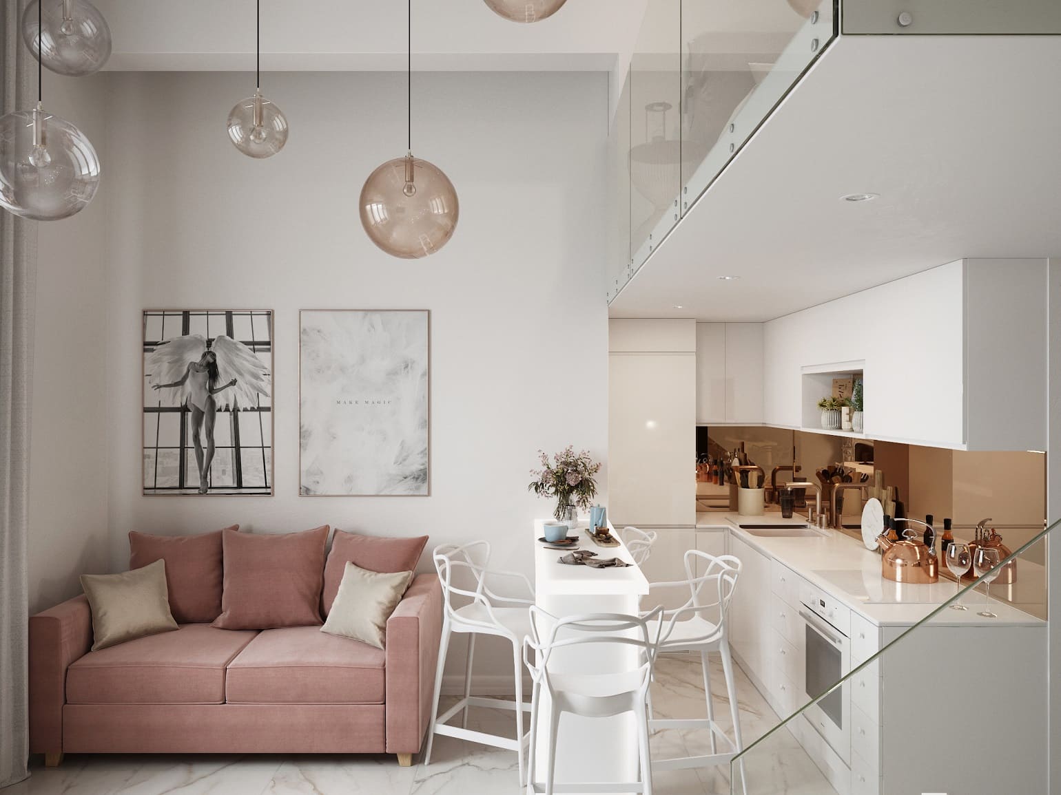 Дизайн квартиры-студии 30 кв. м: от планировки до декора + 20 удачных проектов