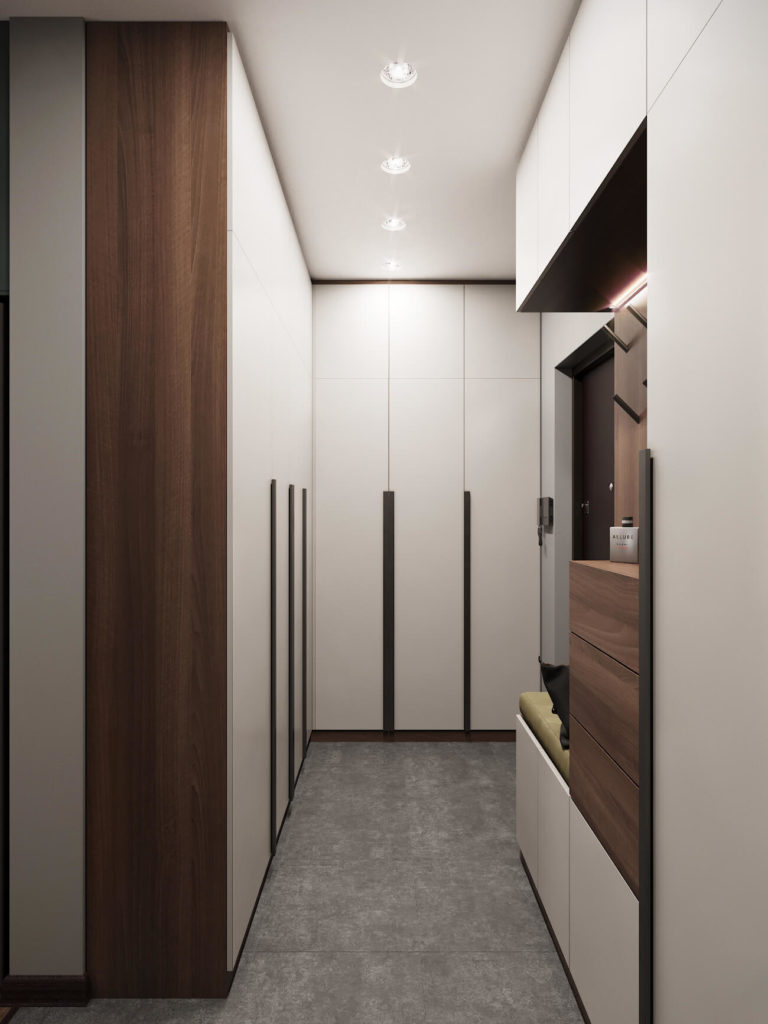 Дизайн проект трехкомнатной квартиры в ЖК "Гольфстрим" - 72 кв. м.