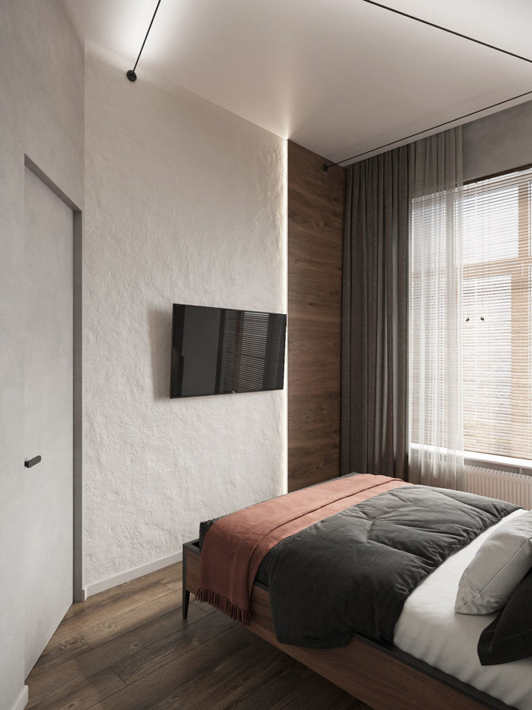 Дизайн интерьера 1-х комнатной квартиры видовой