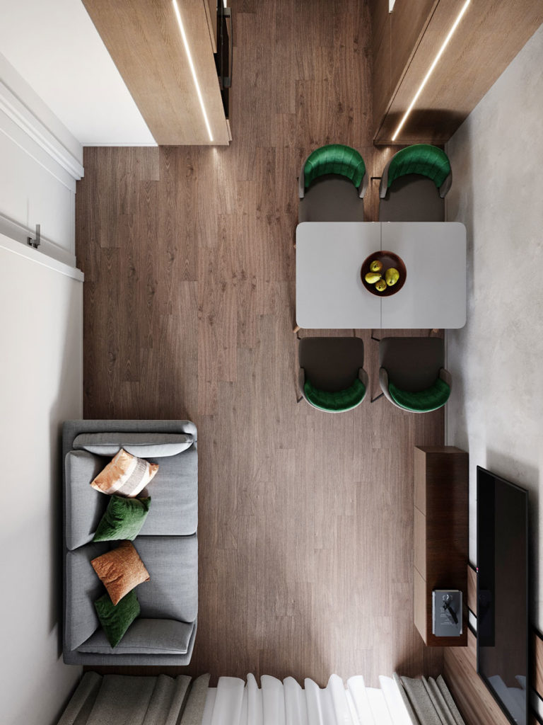 Дизайн интерьера 2-х комнатной квартиры видовой